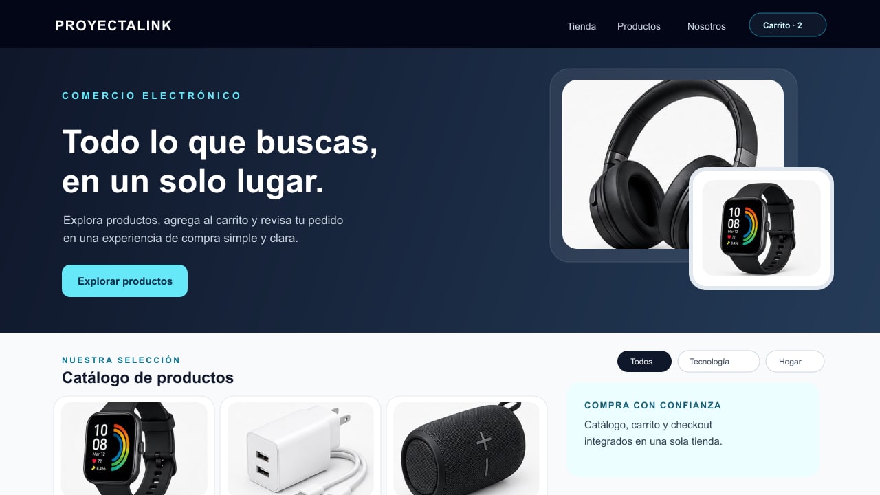 Vista previa de Tienda Online